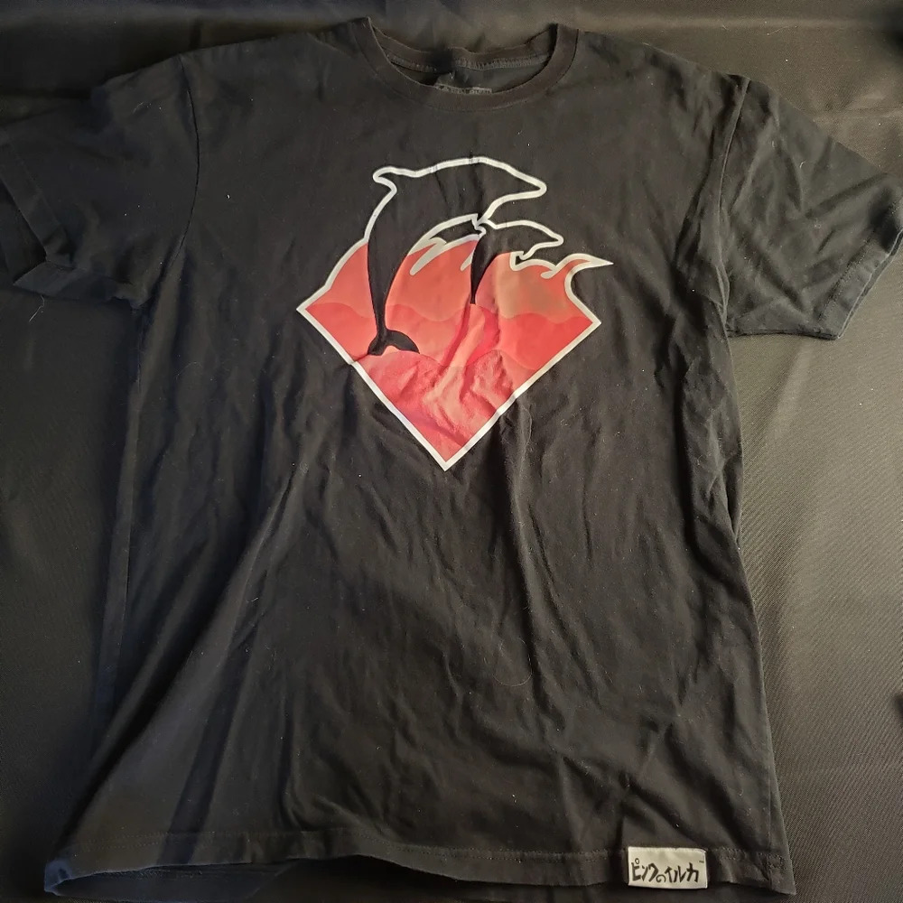 Pink Dolphin Graphic T-Shirt Large